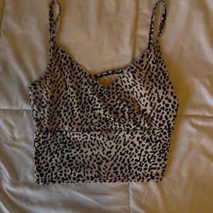 SHEIN cheetah print top.